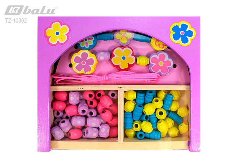 Набор бусин `Сердечки`, состав натуральное дерево, ПВХ, тексиль, улучшит моторику и координацию движения, разрабатывает пальцы рук, развивает логическое мышление и воображение